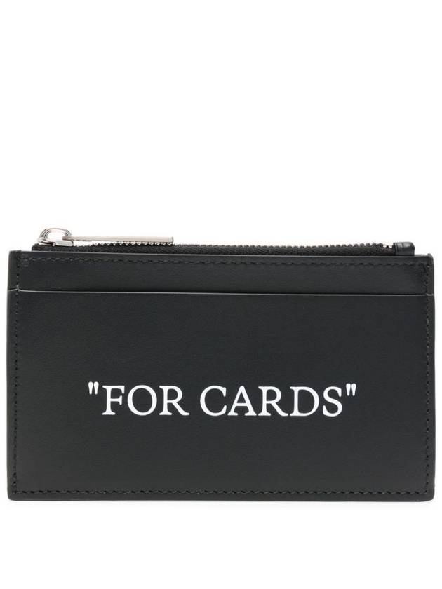 four-card leather card holder OMND068C99LEA001 - OFF WHITE - BALAAN 2