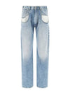 Five Pocket Straight Jeans Blue - MAISON MARGIELA - BALAAN 2