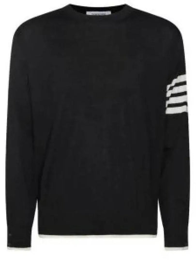 4-Bar Knit Top Black - THOM BROWNE - BALAAN 2