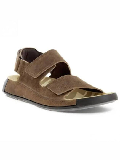 Cozmo Leather Sandals Brown - ECCO - BALAAN 2