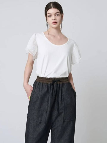 AW41TH02 See-through sleeve top_white - ATHPLATFORM - BALAAN 1