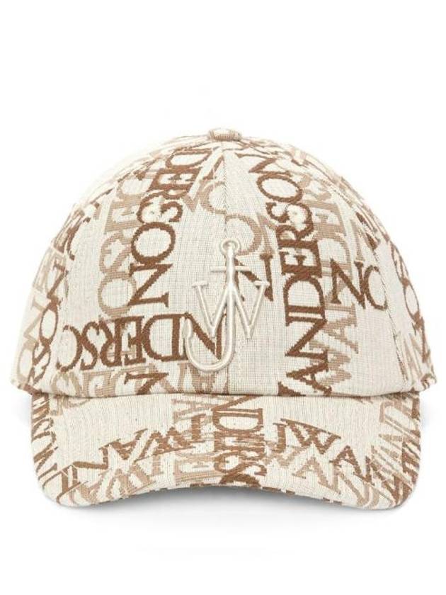 Embroidered Logo Jacquard Ball Cap Beige - JW ANDERSON - BALAAN 2