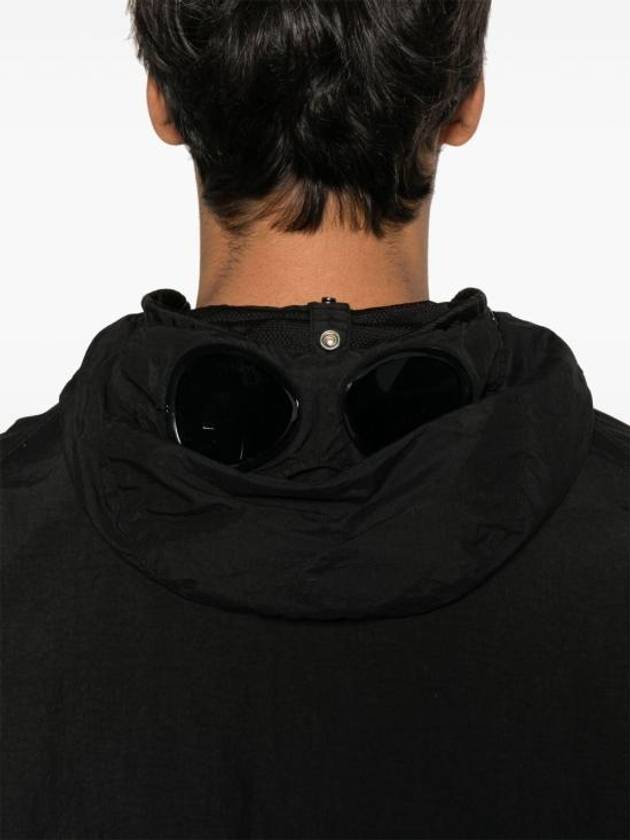 Flatt Nylon Goggle Hooded Jacket Black - CP COMPANY - BALAAN 6