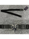 Triangle Logo D-Ring Nylon Belt Black - PRADA - BALAAN 7