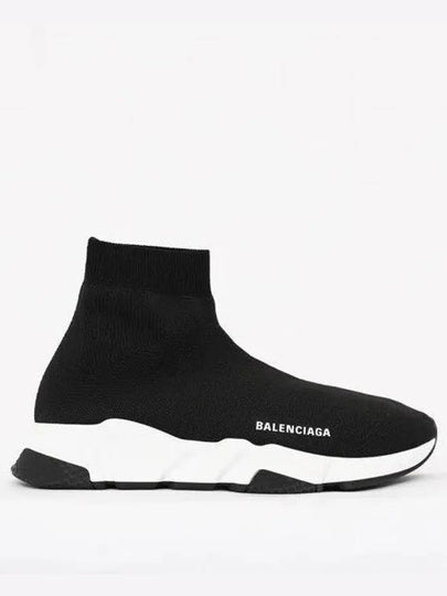 Speed Trainer  High Top Sneakers Black White - BALENCIAGA - BALAAN 2