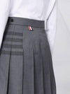 Women's 4 Bar Stripe Pleats Skirt Grey - THOM BROWNE - BALAAN 6