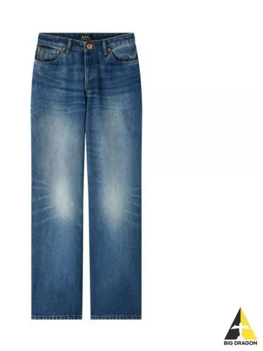 Elisabeth Straight Wide Jean Blue - A.P.C. - BALAAN 2