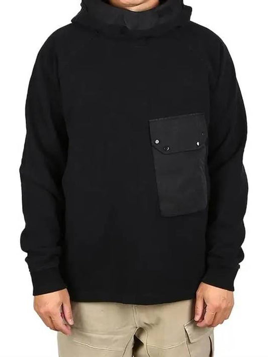 Pocket Cotton Hoodie Black - TEN C - BALAAN 2