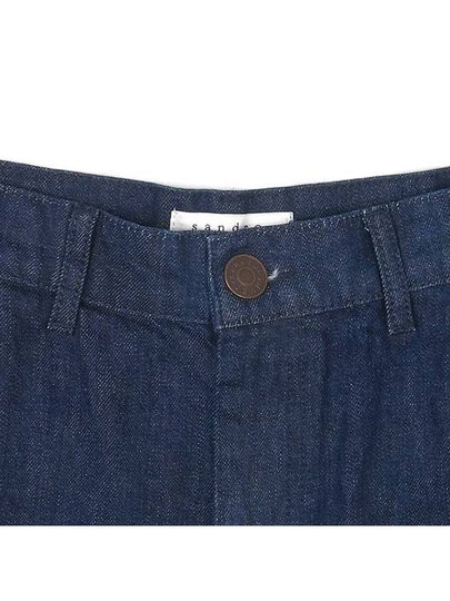 Smith Market Indigo Shorts Women s Clothing - SANDRO - BALAAN 2