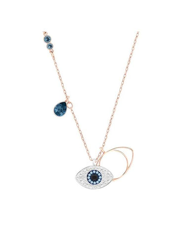 Symbolic Evil Eye Necklace Blue Gold - SWAROVSKI - BALAAN 1