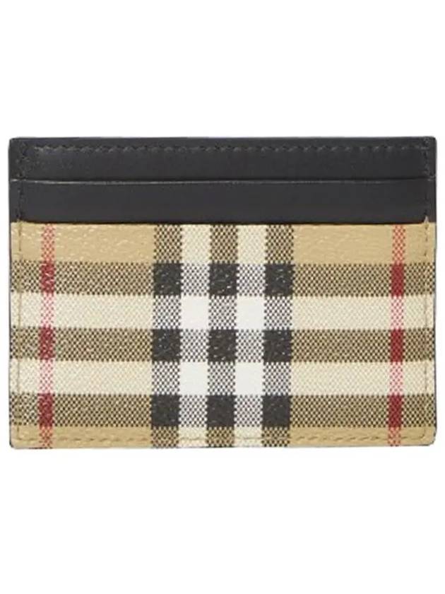 Vintage Check Card Wallet Beige - BURBERRY - BALAAN 2