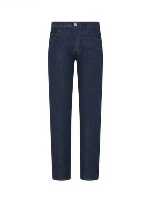 Men s Back Patch Regular Denim Pants Dark Indigo 271827 - GIORGIO ARMANI - BALAAN 1