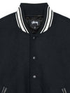 Stussy Competition Varsity Jacket Black 115748 - MAISON KITSUNE - BALAAN 3