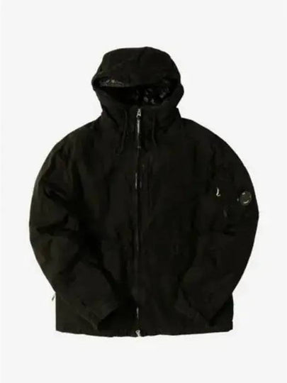 50 Fili Rubber Hooded Zip-Up Jacket Black - CP COMPANY - BALAAN 2