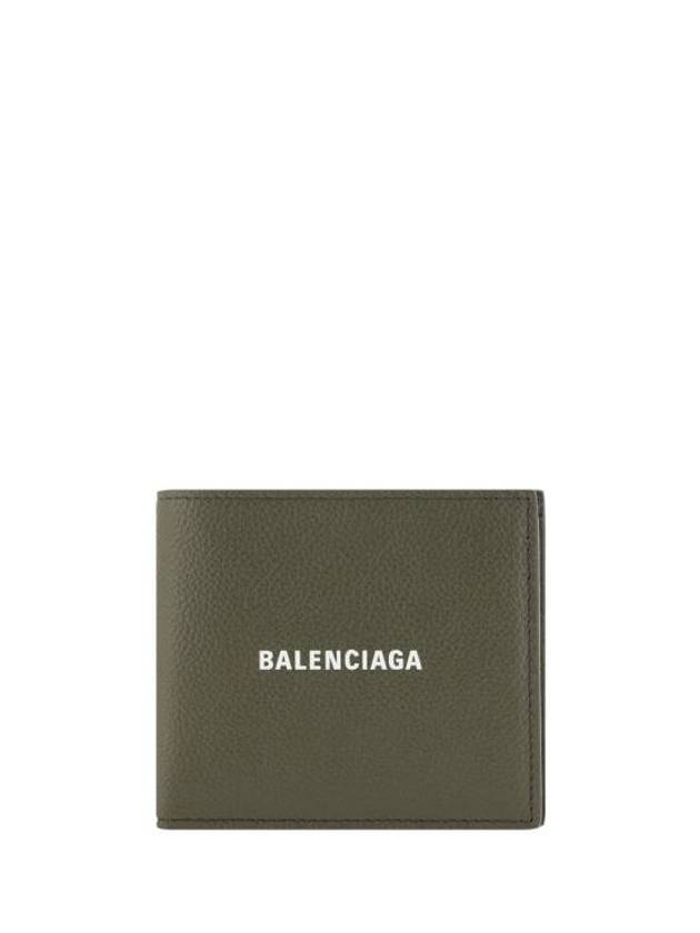 Cash Square Folded Wallet Dark Green - BALENCIAGA - BALAAN 1