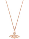 Mini Bas Relief Pendant Necklace Rose Gold - VIVIENNE WESTWOOD - BALAAN 5