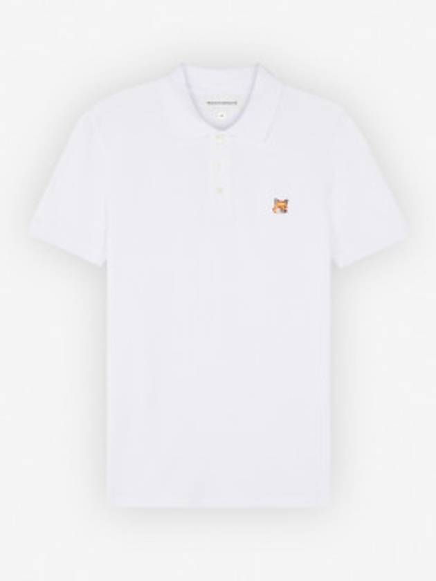 Men s Foxhead Patch Regular Polo LM00208KJ7002 White - MAISON KITSUNE - BALAAN 5