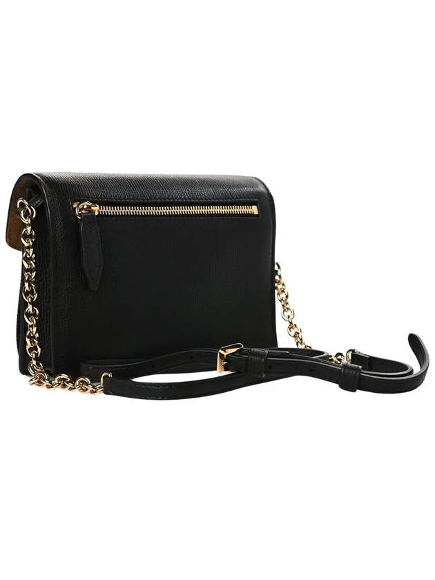 House Check Leather Macken Chain Cross Bag Black - BURBERRY - BALAAN 4