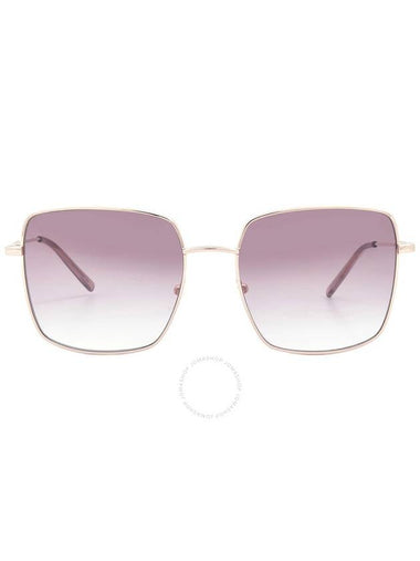 Calvin Klein Bordeaux Gradient Square Ladies Sunglasses CK22121S 770 57 - CALVIN KLEIN - BALAAN 1