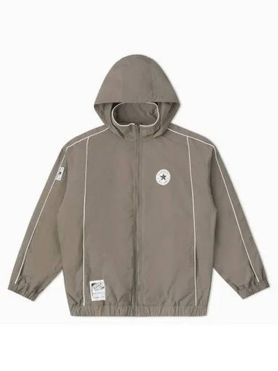 Retro Padded Hooded Jacket Taupe - CONVERSE - BALAAN 2