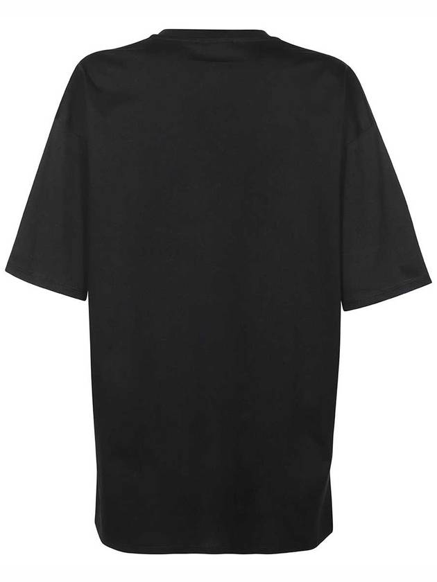 Carlo Logo Cotton Short Sleeve T-Shirt Black - MAX MARA - BALAAN 3