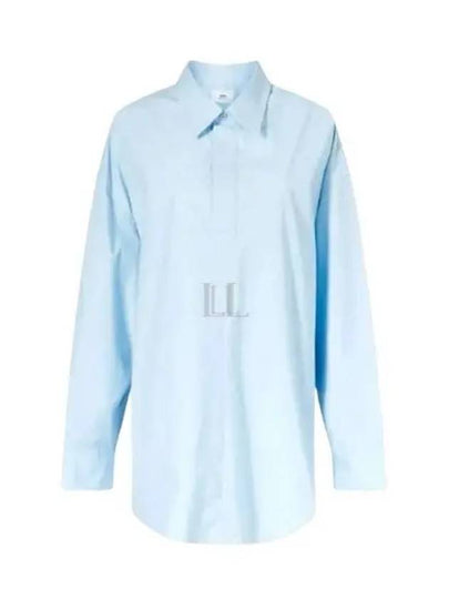 Long Sleeve Shirt Short Dress Sky Blue - AMI - BALAAN 2