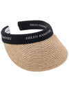 Women s Marrana Visor Hat HAT50318 NATURAL BLACK LOGO - HELEN KAMINSKI - BALAAN 4