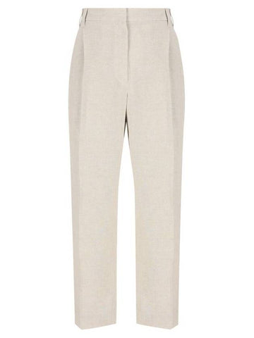 Brunello Cucinelli Trousers Beige - BRUNELLO CUCINELLI - BALAAN 1