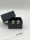 Women's CC Logo Pearl Crystal Stud Earrings Gold - CHANEL - BALAAN 2