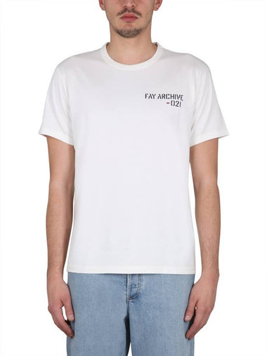 T-SHIRT WITH LOGO - FAY - BALAAN 1