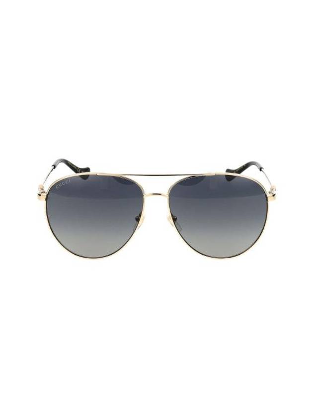 Eyewear Double Bridge Aviator Sunglasses Gold - GUCCI - BALAAN 1