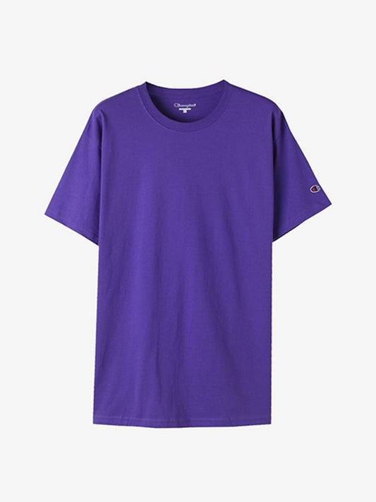 Logo Wappen Short Sleeve T-Shirt Purple - CHAMPION - BALAAN 2