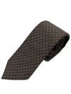 Interlocking G Silk Wool Tie Camel Brown - GUCCI - BALAAN 4