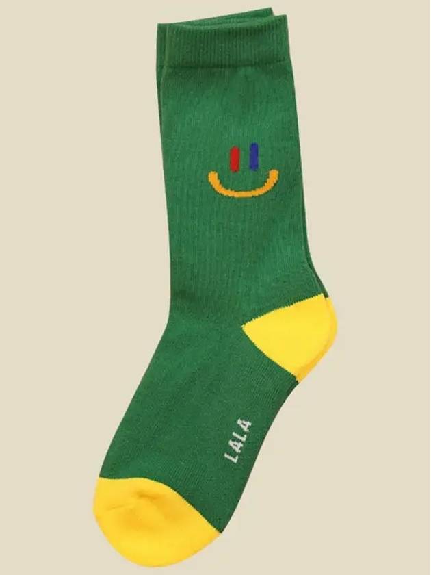 Lala Logo Socks Green - LALA SMILE - BALAAN 1