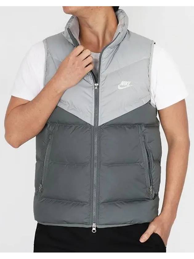 Sportswear Windrunner Storm Fit Down Vest Light Smoke Grey - NIKE - BALAAN 2