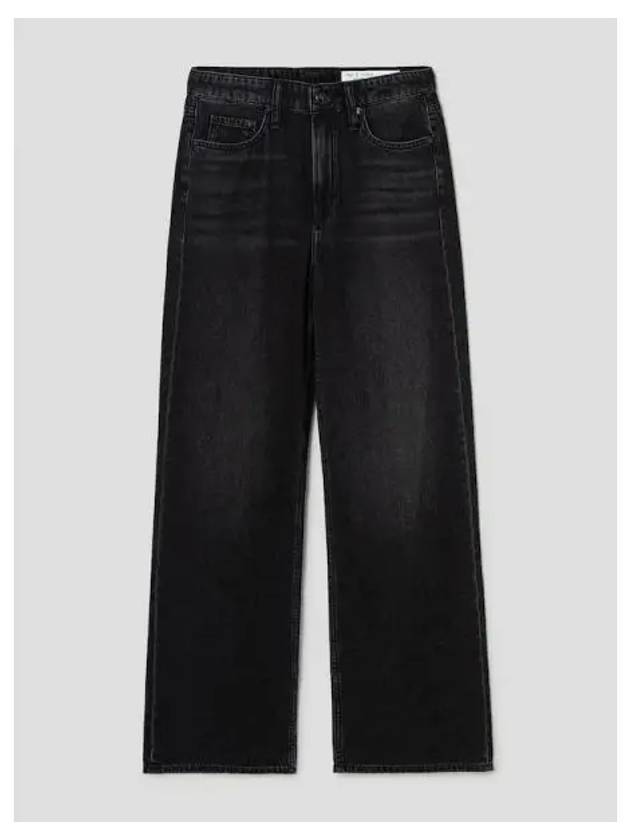 Rag Bone Women s Featherweight Logan Mid Rise Wide Leg Jet Black Domestic Product GM0024080693451 - RAG & BONE - BALAAN 1