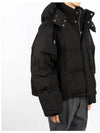 Oversized Nylon Puffer Down Jacket Black - AMI - BALAAN 3