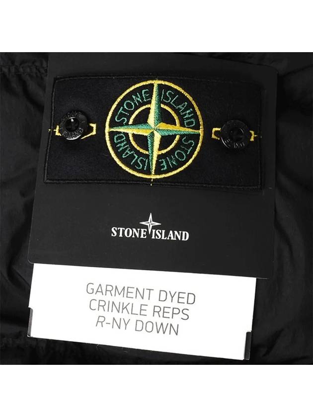 Crinkle Reps Re-Nylon Down Padding Black - STONE ISLAND - BALAAN 4