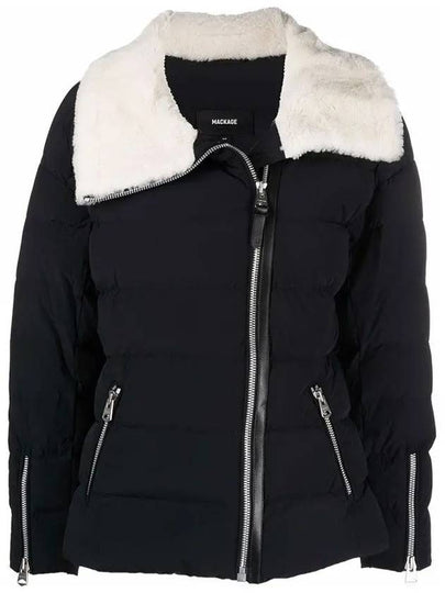 Women's Aimi Shearling Collar Padding Black - MACKAGE - BALAAN 2