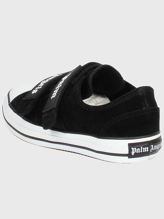 Men's Velcro Sneakers PMIA034 LEA001 1001 BLACK PLS002bk - PALM ANGELS - BALAAN 4