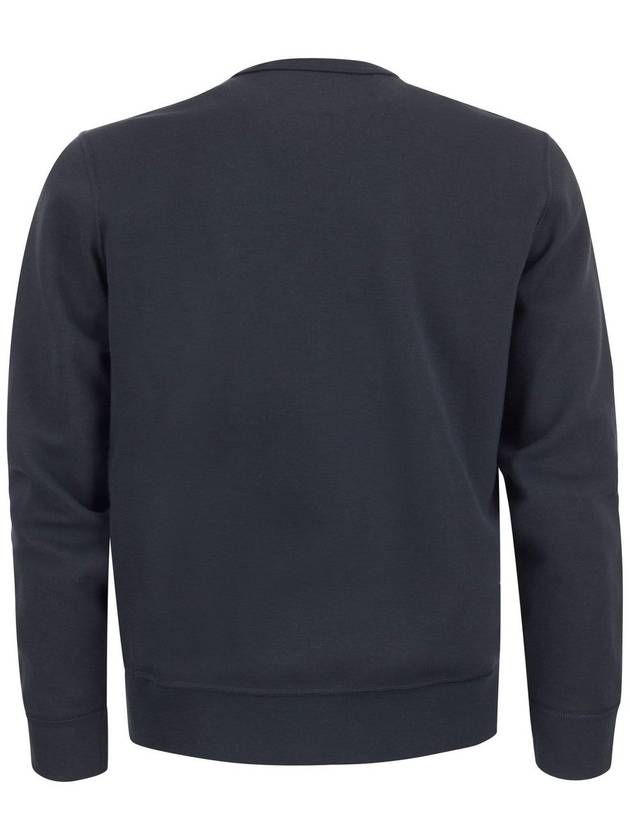 Embroidered Logo Basic Crew Neck Sweatshirt Navy - POLO RALPH LAUREN - BALAAN 3