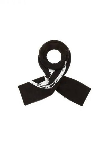 Men's K ZIRA Oval Logo Scarf Black 270595 - DIESEL - BALAAN 1