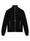 Reversible Wool Nylon Bomber Jacket Black - PRADA - BALAAN 2