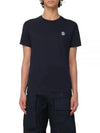 Embroidered Logo Short Sleeve T-Shirt Navy - BURBERRY - BALAAN 2