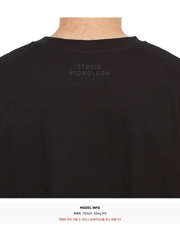 Men's short sleeve t-shirt LAY SNM 1066 BLACK - STUDIO NICHOLSON - BALAAN 6