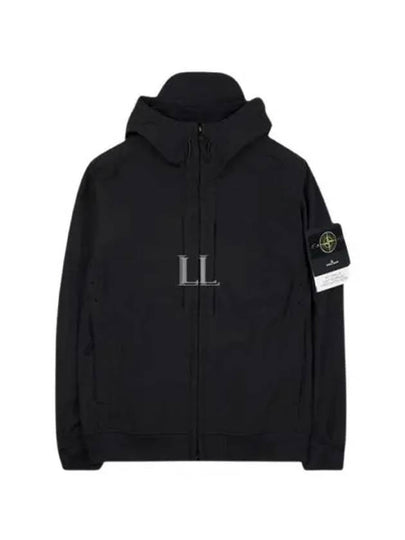 Soft Shell RE Dye Technology Hooded Jacket Black - STONE ISLAND - BALAAN 2