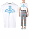 Spray ORB Classic Short Sleeve T-Shirt White - VIVIENNE WESTWOOD - BALAAN 2