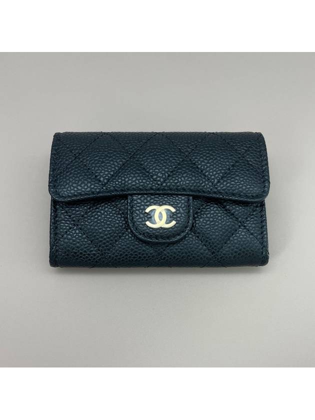 Classic Grained Calfskin Card Wallet Black - CHANEL - BALAAN 2