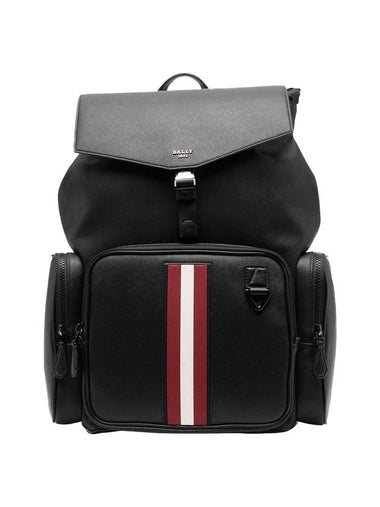 Maxi Maxi Leather Backpack Black - BALLY - BALAAN 1