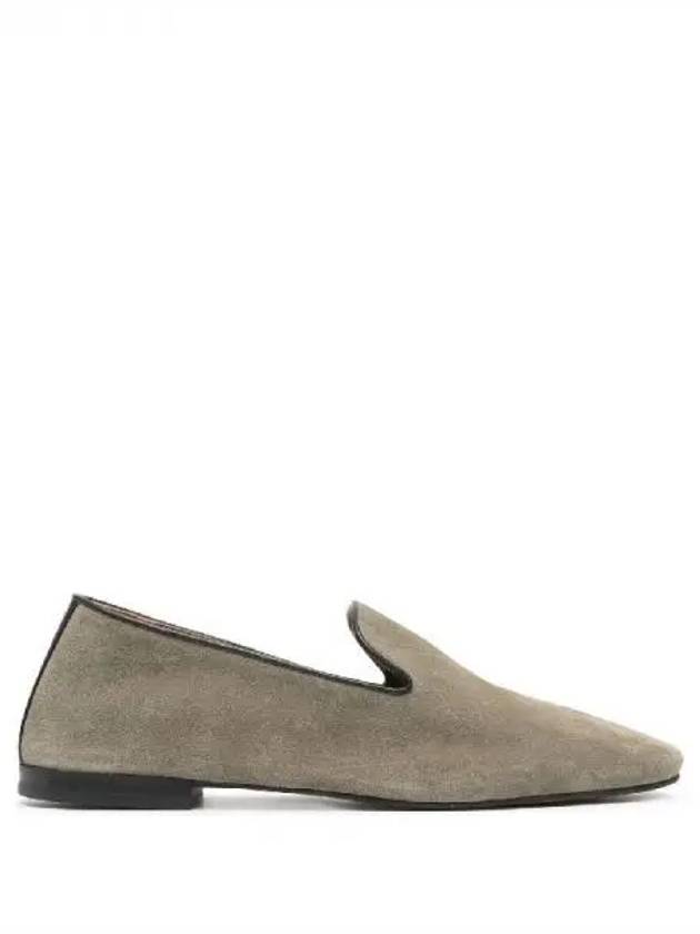 Wales Bonner Khaki Suede Slip On Loafers 271720 - WALES BONNER - BALAAN 1